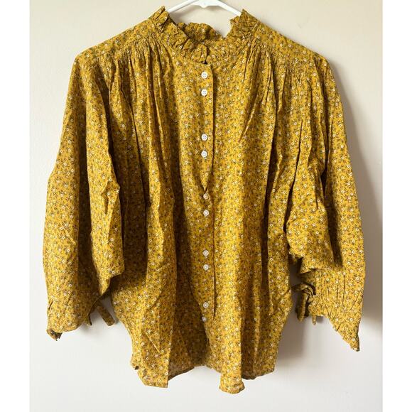 NWT DOEN Rose Top in Sunsoaked Foothills Floral Print S - Picture 4 of 10